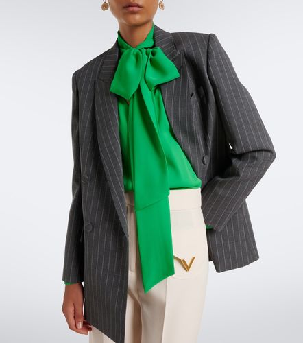 Blazer en laine vierge à rayures - Valentino - Modalova
