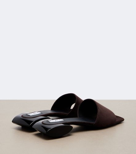 Alaïa Mules Ellipse en daim - Alaia - Modalova