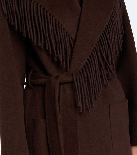 Manteau en laine mélangée à franges - Simkhai - Modalova