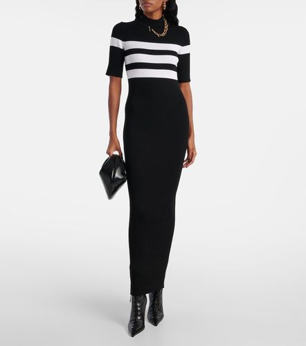 Robe longue en jersey à rayures - Jean Paul Gaultier - Modalova