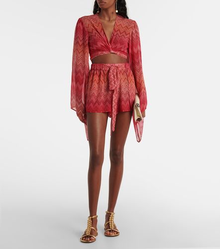 Short Zigzag imprimé en soie - Missoni - Modalova