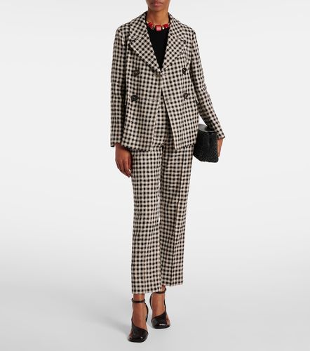 Pantalon droit Daisy raccourci à carreaux vichy - 'S Max Mara - Modalova