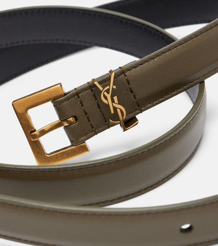Ceinture Cassandre en cuir - Saint Laurent - Modalova
