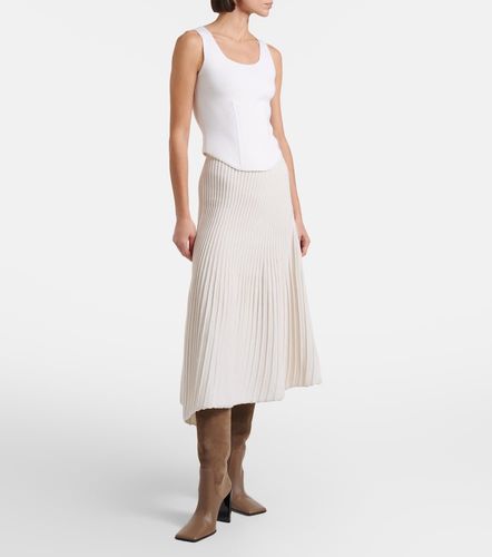 Alaïa Jupe midi en laine et cachemire - Alaia - Modalova