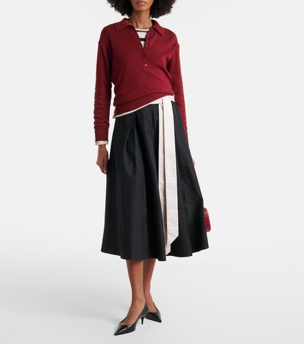 Jupe midi à plis Baschi en coton mélangé - 'S Max Mara - Modalova