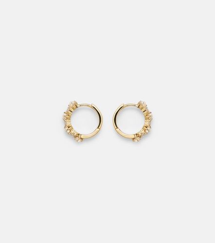 Boucles d’oreilles en or 14 ct (585/1000) avec diamants et perles - Mateo - Modalova