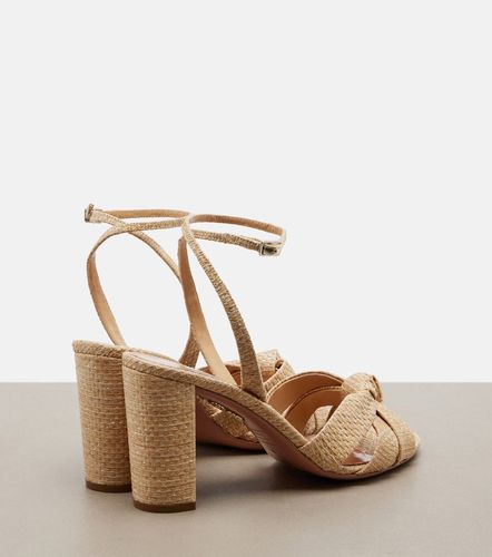Aquazzura Sandales Nina en raphia - Aquazzura - Modalova