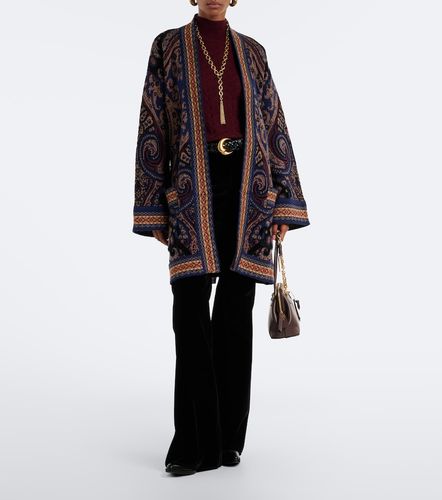 Cardigan en jacquard de laine mélangée - Etro - Modalova