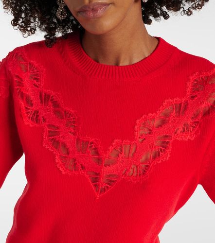 Pull en laine à finitions en dentelle - Stella McCartney - Modalova