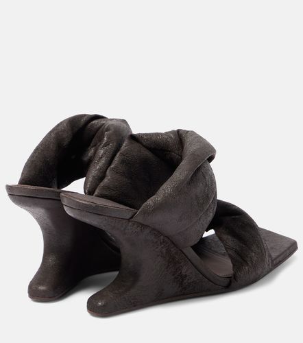Mules Twisted Cantilever 80 en cuir - Rick Owens - Modalova