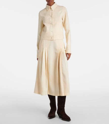 Jupe midi Lerna en laine vierge - Gabriela Hearst - Modalova