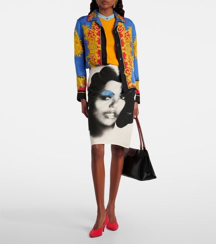 T-shirt Medusa en coton mélangé - Versace - Modalova
