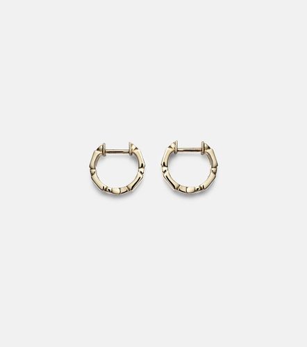 Boucles d’oreilles Huggie en or 14 ct, diamants et émeraudes - Sydney Evan - Modalova