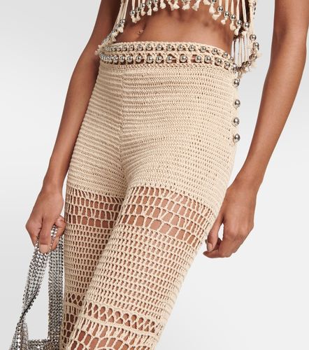 Pantalon flare en crochet de coton - Rabanne - Modalova