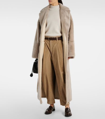 Pantalon court taille haute en coton - Brunello Cucinelli - Modalova