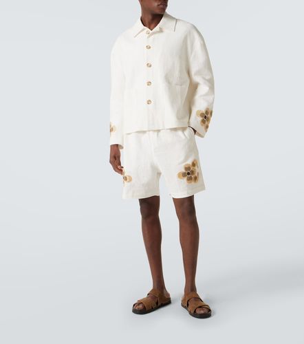 Veste en lin et coton à fleurs - Commas - Modalova