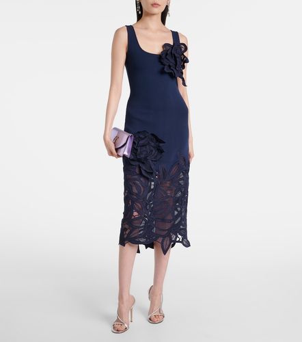Robe midi en dentelle - Oscar de la Renta - Modalova