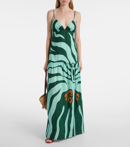Robe longue Zea Palm en coton - Johanna Ortiz - Modalova