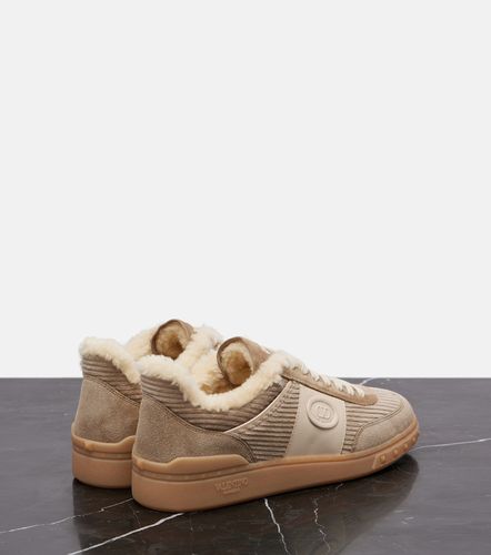 Baskets Upvillage en daim et velours côtelé - Valentino Garavani - Modalova