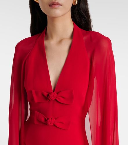Robe longue en soie mélangée - Elie Saab - Modalova