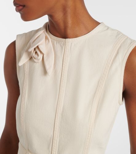 Robe midi en jean à appliqués - Erdem - Modalova
