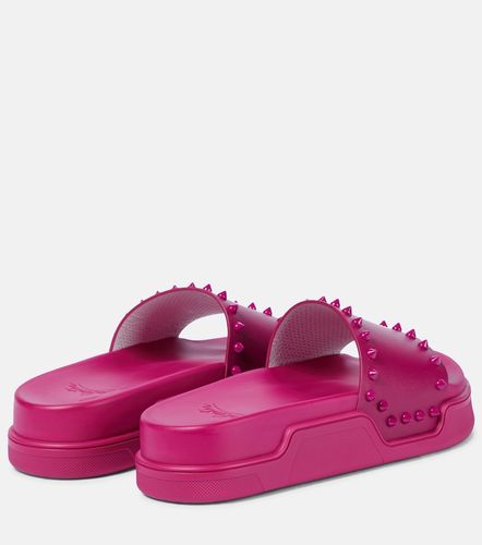 Mules Pool Stud en cuir - Christian Louboutin - Modalova