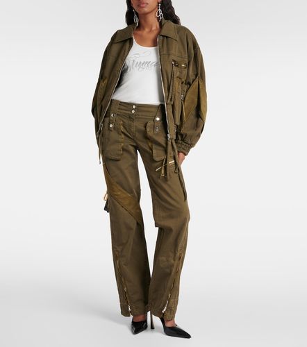 Jean cargo flared à taille mi-haute - Blumarine - Modalova