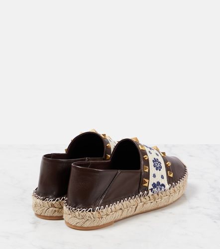 Espadrilles Country Rockstud en cuir - Valentino Garavani - Modalova