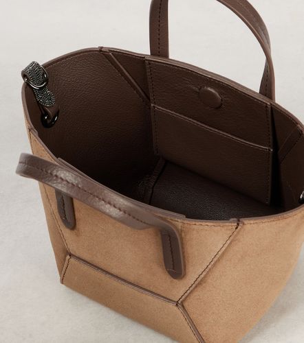 Sac BC Duo Mini Monili en daim - Brunello Cucinelli - Modalova