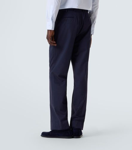 Pantalon droit Amo en coton et cachemire - Saman Amel - Modalova