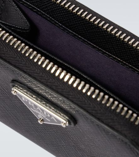 Porte-monnaie en cuir Saffiano à logo - Prada - Modalova
