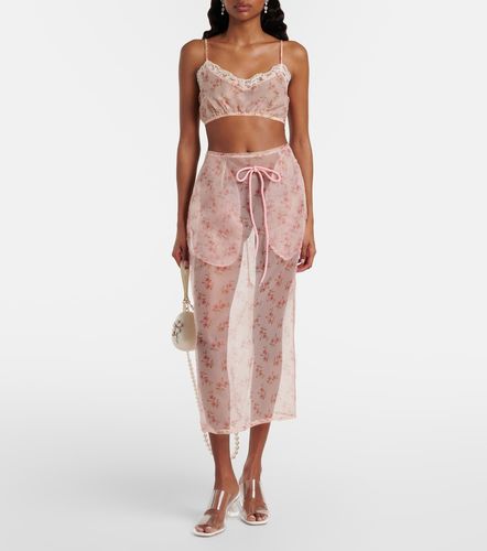 Brassière à dentelle et fleurs - Simone Rocha - Modalova