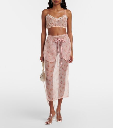 Brassière à dentelle et fleurs - Simone Rocha - Modalova