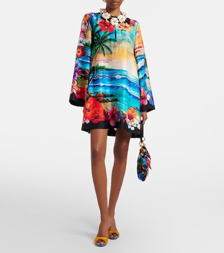 Cafetan en soie à imprimé - Dolce&Gabbana - Modalova