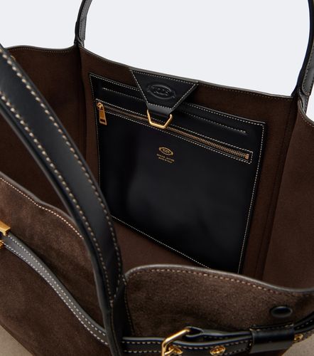 Cabas T Timeless Medium en daim - Tod's - Modalova