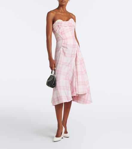 Robe bustier Spiral en laine mélangée à carreaux - Vivienne Westwood - Modalova