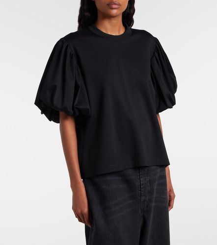 Kei Ninomiya T-shirt en coton à manches ballon - Noir Kei Ninomiya - Modalova