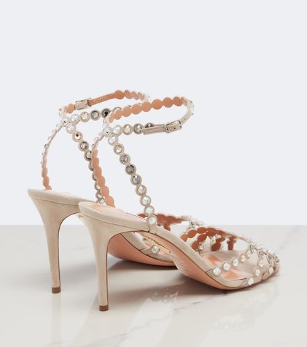 Sandales Tequila en daim à ornements - Aquazzura - Modalova
