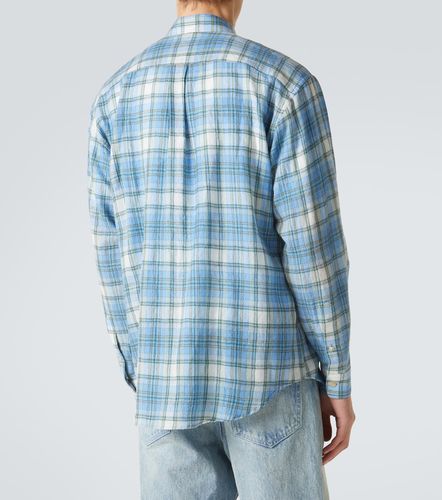 Chemise Airy en laine à carreaux - Auralee - Modalova