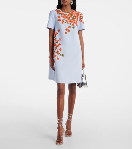 Robe en crêpe à fleurs - Carolina Herrera - Modalova