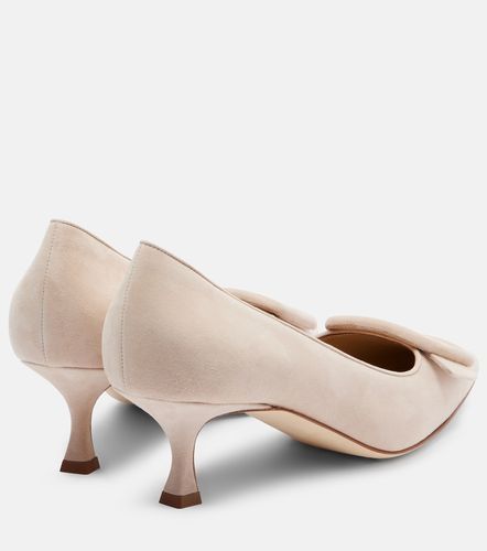 Escarpins Maysale 50 en daim - Manolo Blahnik - Modalova