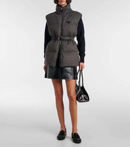Veste doudoune sans manches en laine vierge - Prada - Modalova