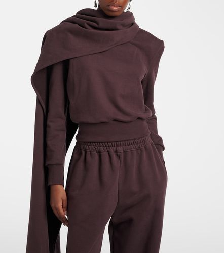 Sweat-shirt en coton à écharpe - Magda Butrym - Modalova