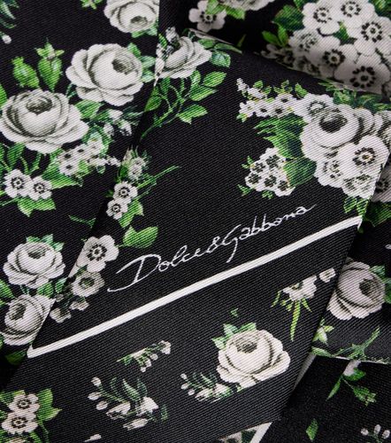 Foulard en soie à fleurs - Dolce&Gabbana - Modalova