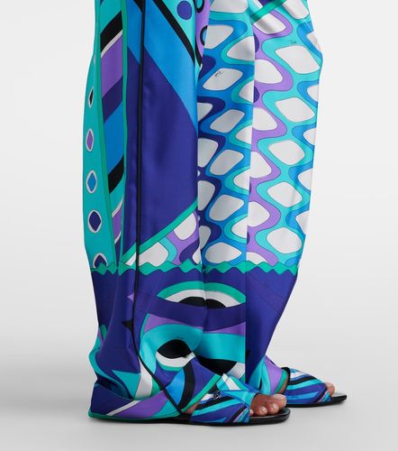 Pantalon ample Vivara en soie à imprimé - Pucci - Modalova