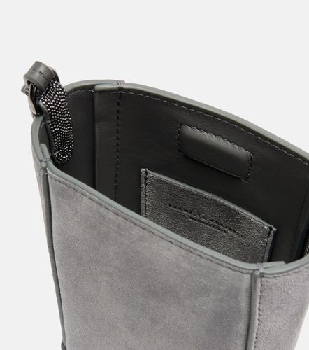 Sac à bandoulière Monili en daim - Brunello Cucinelli - Modalova