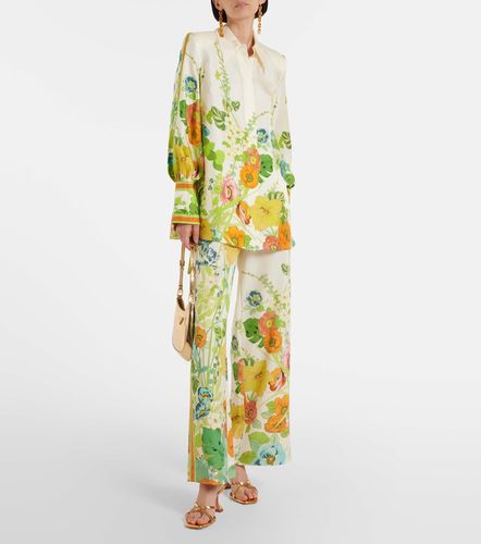 Alémais Pantalon ample à taille haute à fleurs - Alemais - Modalova