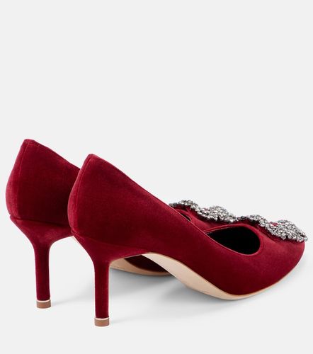 Escarpins Hangisi 70 en velours - Manolo Blahnik - Modalova