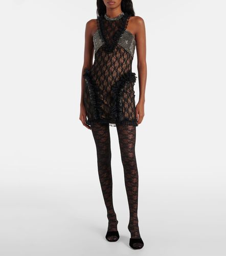 X Christopher Kane - Collants en dentelle à fleurs - Self-Portrait - Modalova