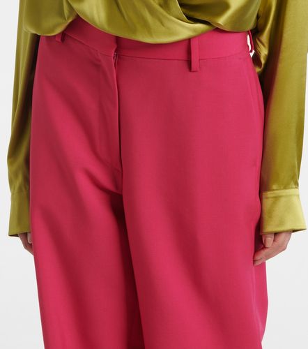 Pantalon droit en laine et mohair - Dries Van Noten - Modalova